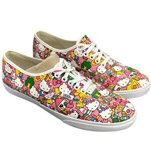 Vans Pink Hello Kitty Lace Up Skateboard Sneaker Unisex Women 8 / Men 6.5
